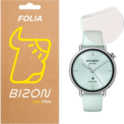 Folia matowa Bizon Glass Watch Film Sun do Xiaomi Watch S4 41mm Folia matowa Bizon Glass Watch Film Sun do Xiaomi Watch S4 41mm
