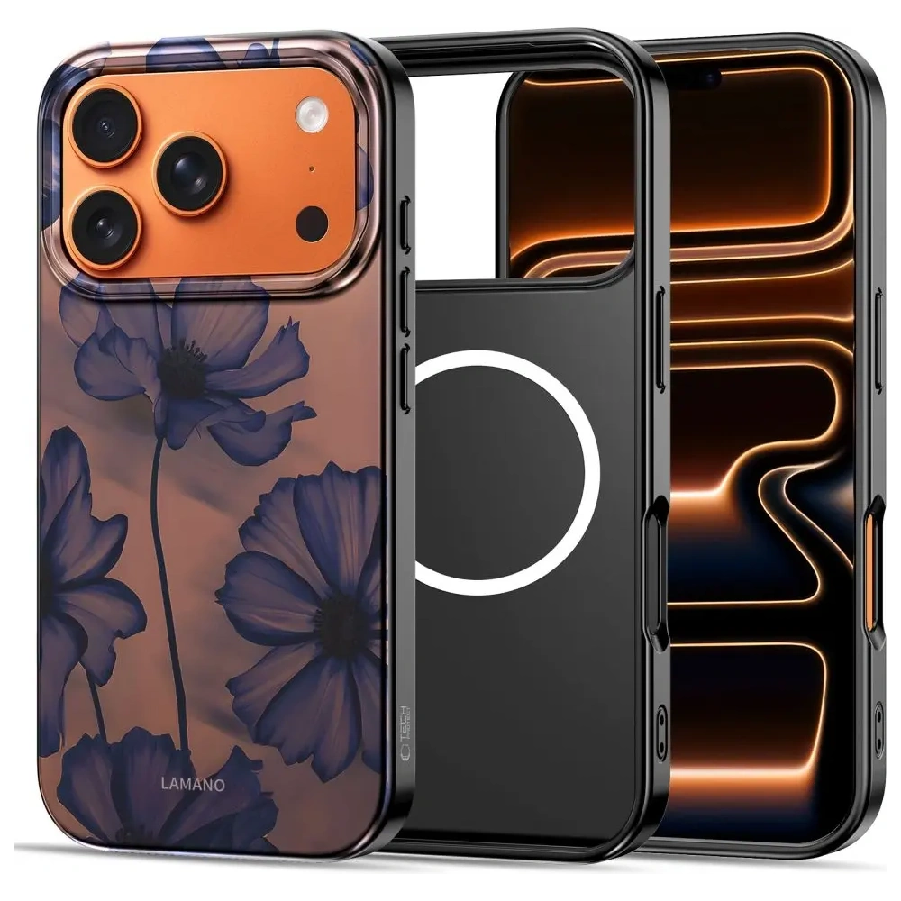 Etui Tech-Protect Lamano MagSafe do Apple iPhone 17 Pro Velvet Night