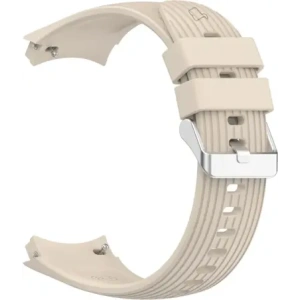 Silikonowy pasek Bizon Strap Watch Silicone T do Huawei Watch 5 46mm beżowy