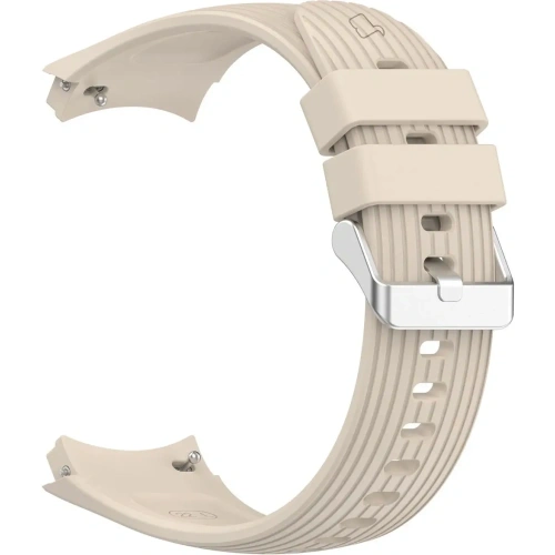 Silikonowy pasek Bizon Strap Watch Silicone T do Huawei Watch 5 46mm beżowy