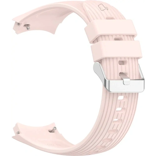 Silikonowy pasek Bizon Strap Watch Silicone T do Huawei Watch 5 46mm różowy