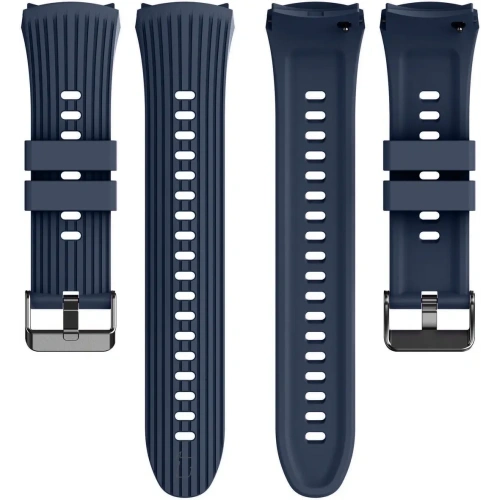 Silikonowy pasek Bizon Strap Watch Silicone T do Huawei Watch 5 46mm granatowy