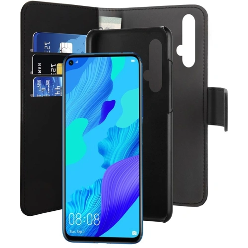 Kup Etui PURO Wallet Detasabil 2 în 1 pentru Huawei Nova 5T (negru) - PUR202BLK - {ean13} - Sklep Home Screen