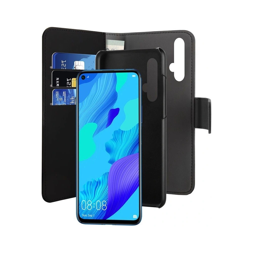 Etui PURO Wallet Detachable 2w1 Huawei Nova 5T (czarny)
