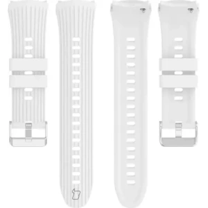 Silikonowy pasek Bizon Strap Watch Silicone T do Huawei Watch 5 46mm biały