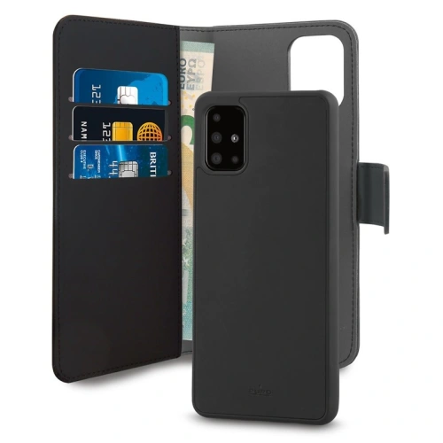 Kup Etui PURO Wallet Levehető 2w1 Samsung Galaxy A51 (fekete) - PUR205BLK - {ean13} - Sklep Home Screen