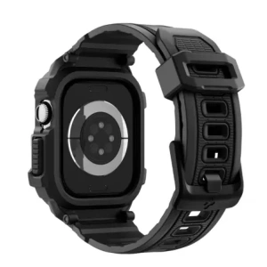 Etui z paskiem Spigen Rugged Armor Pro V2 do Apple Watch 10 / 11 42mm Matte Black