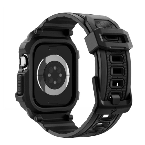 Etui z paskiem Spigen Rugged Armor Pro V2 do Apple Watch 10 / 11 42mm Matte Black Etui z paskiem Spigen Rugged Armor Pro V2 do Apple Watch 10 / 11 42mm Matte Black