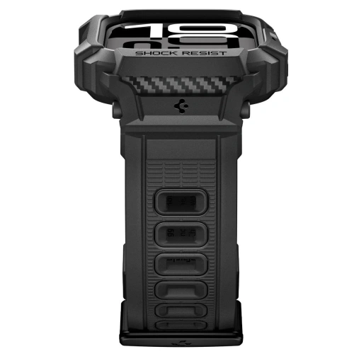 Etui z paskiem Spigen Rugged Armor Pro V2 do Apple Watch 10 / 11 42mm Matte Black Etui z paskiem Spigen Rugged Armor Pro V2 do Apple Watch 10 / 11 42mm Matte Black
