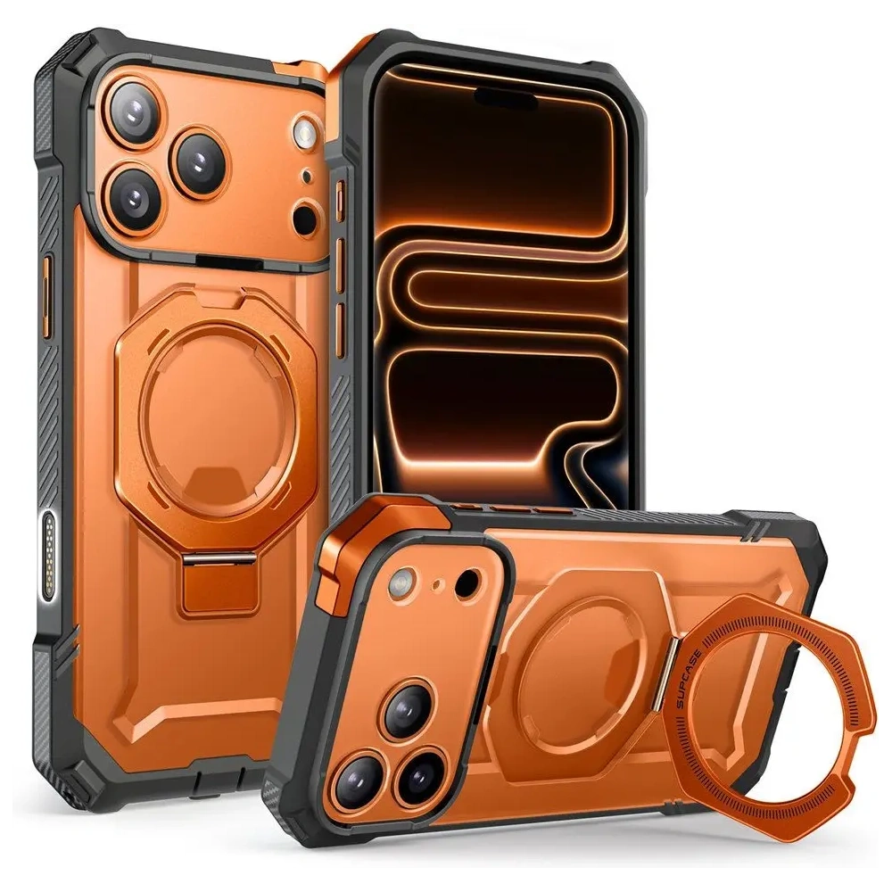 Etui Supcase Unicorn Beetle Grip Mag MagSafe do Apple iPhone 17 Pro Clear/coral