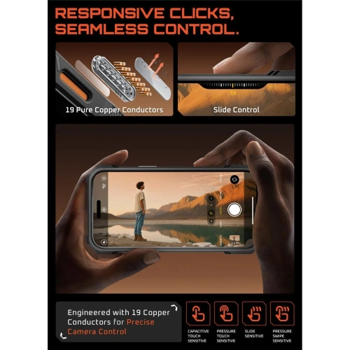 Etui Supcase Unicorn Beetle Grip Mag MagSafe do Apple iPhone 17 Pro Clear/coral Etui Supcase Unicorn Beetle Grip Mag MagSafe do Apple iPhone 17 Pro Clear/coral