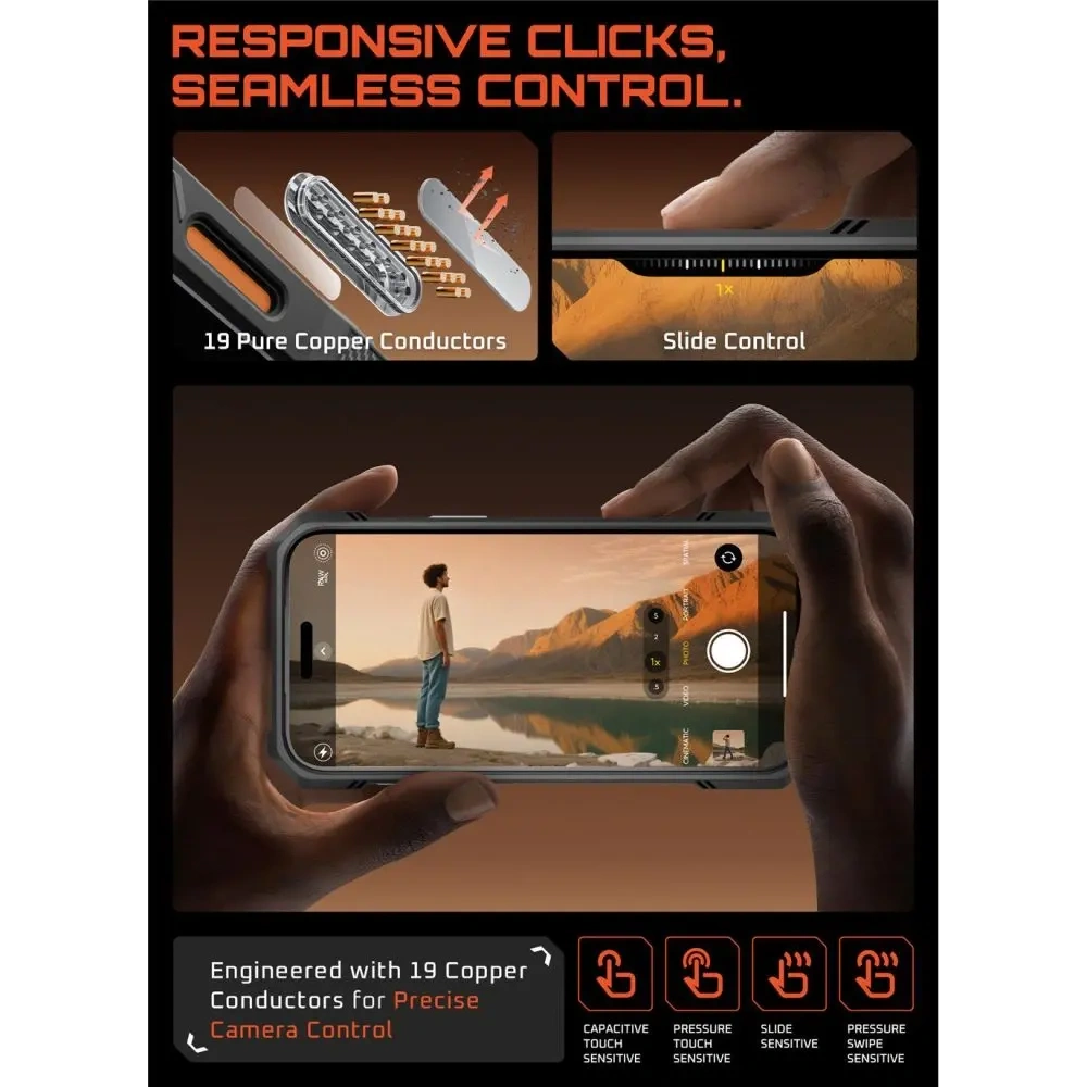 Etui Supcase Unicorn Beetle Grip Mag MagSafe do Apple iPhone 17 Pro Clear/coral