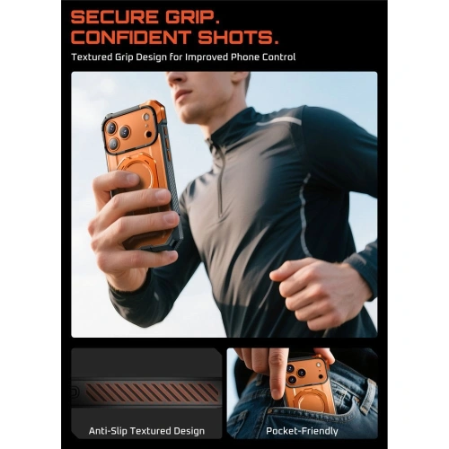 Etui Supcase Unicorn Beetle Grip Mag MagSafe do Apple iPhone 17 Pro Clear/coral Etui Supcase Unicorn Beetle Grip Mag MagSafe do Apple iPhone 17 Pro Clear/coral