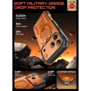 Etui Supcase Unicorn Beetle Grip Pro Mag MagSafe do Apple iPhone 17 Pro Clear/coral Etui Supcase Unicorn Beetle Grip Pro Mag MagSafe do Apple iPhone 17 Pro Clear/coral