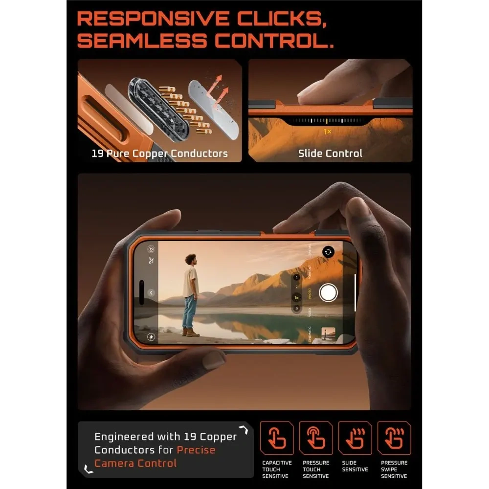 Etui Supcase Unicorn Beetle Grip Pro Mag MagSafe do Apple iPhone 17 Pro Clear/coral