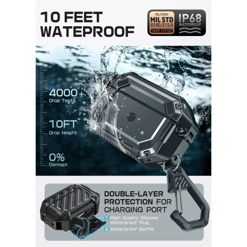 Etui Supcase Unicorn Beetle Pro MagSafe IP68 do Apple AirPods Pro 3 Black Etui Supcase Unicorn Beetle Pro MagSafe IP68 do Apple AirPods Pro 3 Black