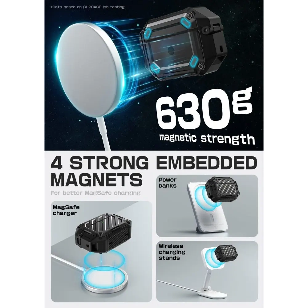 Etui Supcase Unicorn Beetle Pro MagSafe IP68 do Apple AirPods Pro 3 Black