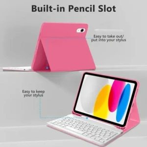 Etui Tech-Protect SmartCase Pen + Keyboard Apple iPad 10.9" 2022 / 11" 2025 Magenta