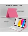 Etui Tech-Protect SmartCase Pen + Keyboard Apple iPad 10.9" 2022 / 11" 2025 Magenta Etui Tech-Protect SmartCase Pen + Keyboard Apple iPad 10.9" 2022 / 11" 2025 Magenta