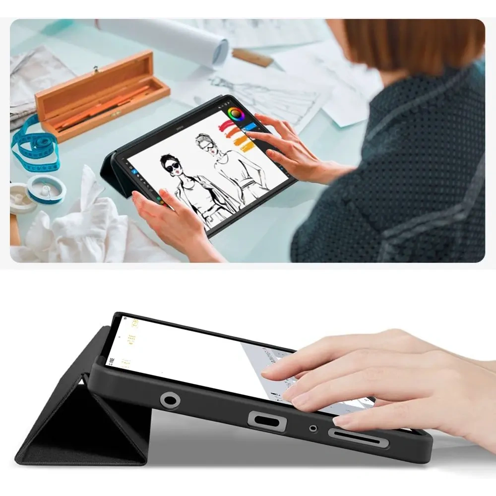 Etui Tech-Protect SmartCase do Samsung Galaxy Tab A9 / A11 8.7 X110 / X115 / X133 / X135 Black
