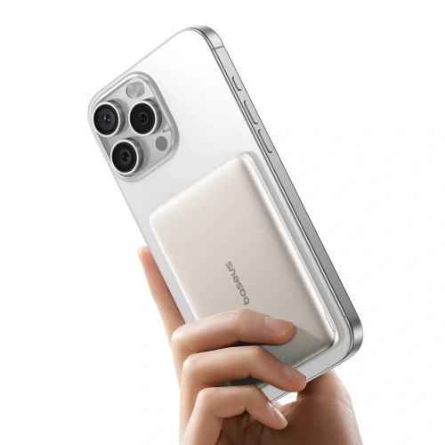 Powerbank Baseus PicoGo AM41 Ultra-Slim 5000mAh 20W kompatybilny z MagSafe + kabel Baseus Simple USB-C 60W 30cm tytanowy Powerbank Baseus PicoGo AM41 Ultra-Slim 5000mAh 20W kompatybilny z MagSafe + kabel Baseus Simple USB-C 60W 30cm tytanowy