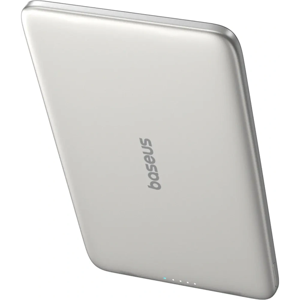 Powerbank Baseus PicoGo AM41 Ultra-Slim 5000mAh 20W kompatybilny z MagSafe + kabel Baseus Simple USB-C 60W 30cm tytanowy