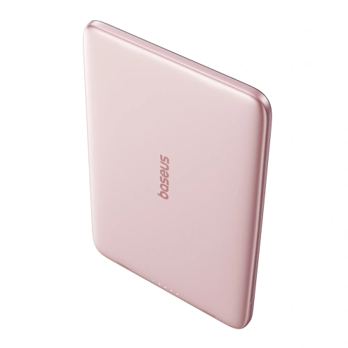 Powerbank Baseus PicoGo AM41 Ultra-Slim 5000mAh 20W kompatybilny z MagSafe + kabel Baseus Simple USB-C 60W 30cm różowy Powerbank Baseus PicoGo AM41 Ultra-Slim 5000mAh 20W kompatybilny z MagSafe + kabel Baseus Simple USB-C 60W 30cm różowy