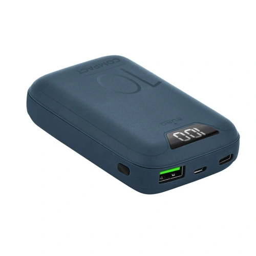 Kup Powerbank PURO Compact 10000mAh, USB-A, USB-C, 15 W LED (albastru) - PUR206BLU - {ean13} - Sklep Home Screen