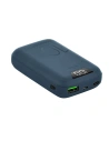 PURO Compact 10000mAh powerbank, USB-A, USB-C, 15 W LED (kék)