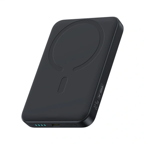 Powerbank Baseus EnerFill FM11 Ultra-Mini 10000mAh 22.5W kompatybilny z MagSafe + kabel Baseus Simple USB-C 20V 3A 30cm czarny Powerbank Baseus EnerFill FM11 Ultra-Mini 10000mAh 22.5W kompatybilny z MagSafe + kabel Baseus Simple USB-C 20V 3A 30cm czarny