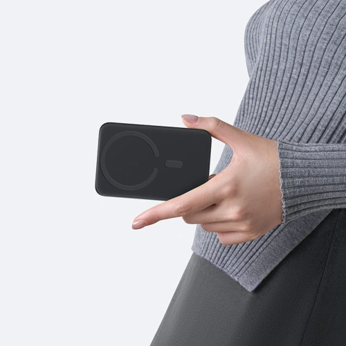 Powerbank Baseus EnerFill FM11 Ultra-Mini 10000mAh 22.5W kompatybilny z MagSafe + kabel Baseus Simple USB-C 20V 3A 30cm czarny Powerbank Baseus EnerFill FM11 Ultra-Mini 10000mAh 22.5W kompatybilny z MagSafe + kabel Baseus Simple USB-C 20V 3A 30cm czarny