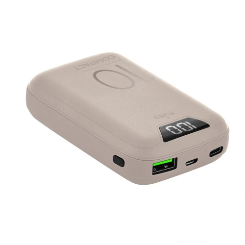 Kup PURO Compact 10000mAh powerbank, USB-A, USB-C, 15 W LED (Galambszürke) - PUR207GRY - {ean13} - Sklep Home Screen