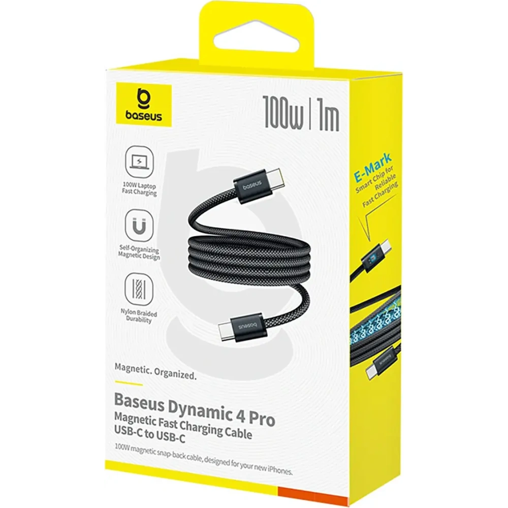 Kabel Baseus Dynamic 4 Pro Fast USB-C do USB-C 100W 1m czarny
