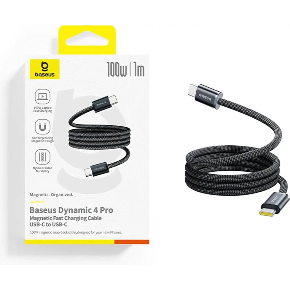 Kabel Baseus Dynamic 4 Pro Fast USB-C do USB-C 100W 1m czarny