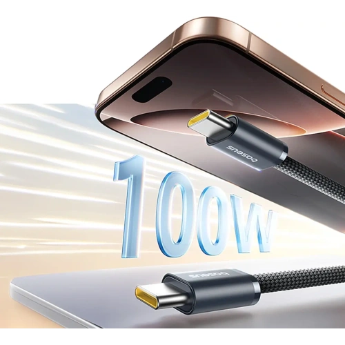 Kabel Baseus Dynamic 4 Pro Fast USB-C do USB-C 100W 1m czarny Kabel Baseus Dynamic 4 Pro Fast USB-C do USB-C 100W 1m czarny
