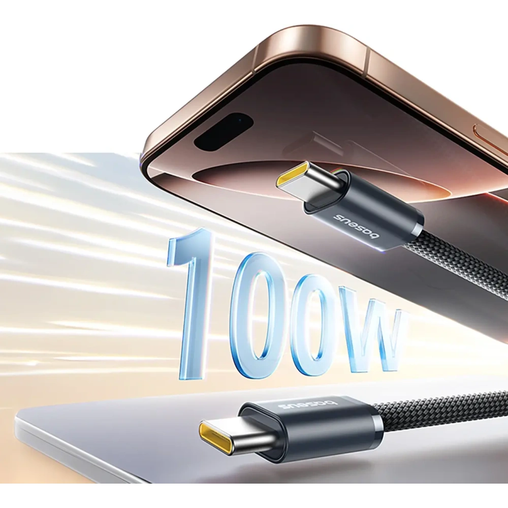 Kabel Baseus Dynamic 4 Pro Fast USB-C do USB-C 100W 1m czarny
