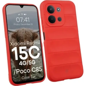 Pancerne etui Bizon Case Tur do Xiaomi Redmi 15C 4G / 5G / POCO C85 4G czerwone Pancerne etui Bizon Case Tur do Xiaomi Redmi 15C 4G / 5G / POCO C85 4G czerwone