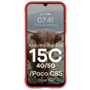 Pancerne etui Bizon Case Tur do Xiaomi Redmi 15C 4G / 5G / POCO C85 4G czerwone Pancerne etui Bizon Case Tur do Xiaomi Redmi 15C 4G / 5G / POCO C85 4G czerwone