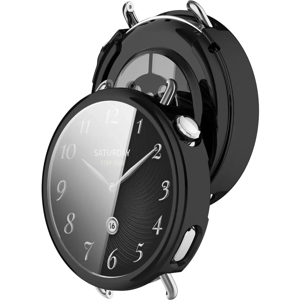 Etui z osłoną ekranu Bizon Case Watch Felipe do Xiaomi Watch S4 41mm czarne