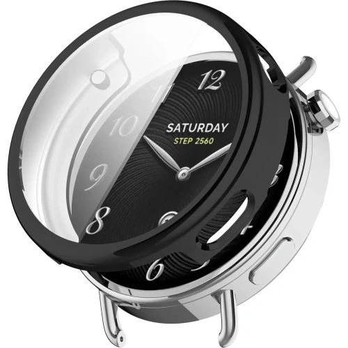 Etui z osłoną ekranu Bizon Case Watch Felipe do Xiaomi Watch S4 41mm czarne