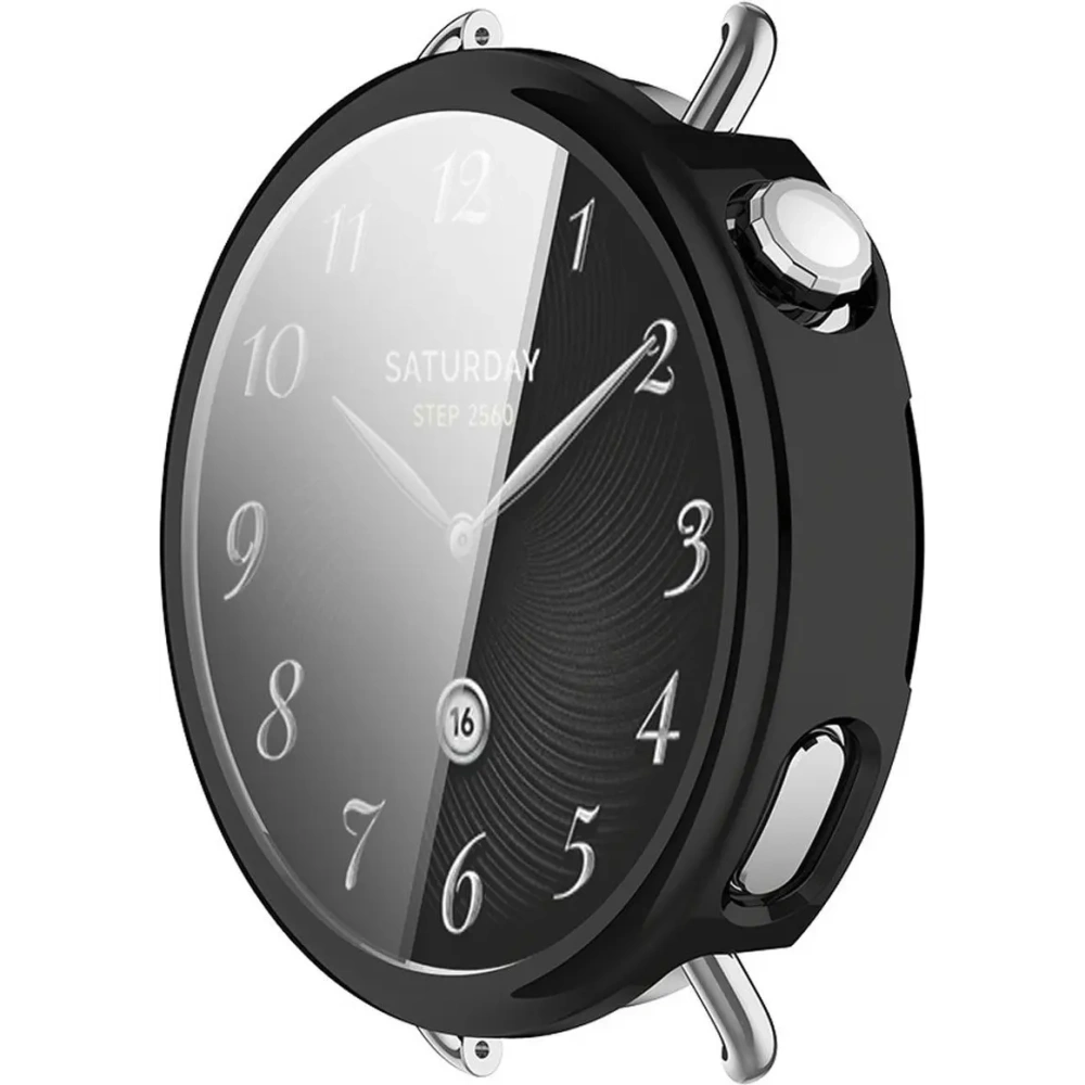 Etui z osłoną ekranu Bizon Case Watch Felipe do Xiaomi Watch S4 41mm czarne