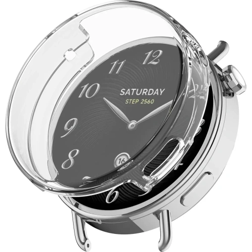 Etui z osłoną ekranu Bizon Case Watch Felipe do Xiaomi Watch S4 41mm przezroczyste Etui z osłoną ekranu Bizon Case Watch Felipe do Xiaomi Watch S4 41mm przezroczyste