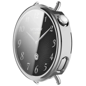 Etui z osłoną ekranu Bizon Case Watch Felipe do Xiaomi Watch S4 41mm srebrne Etui z osłoną ekranu Bizon Case Watch Felipe do Xiaomi Watch S4 41mm srebrne