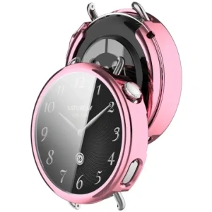 Etui z osłoną ekranu Bizon Case Watch Felipe do Xiaomi Watch S4 41mm różowe Etui z osłoną ekranu Bizon Case Watch Felipe do Xiaomi Watch S4 41mm różowe