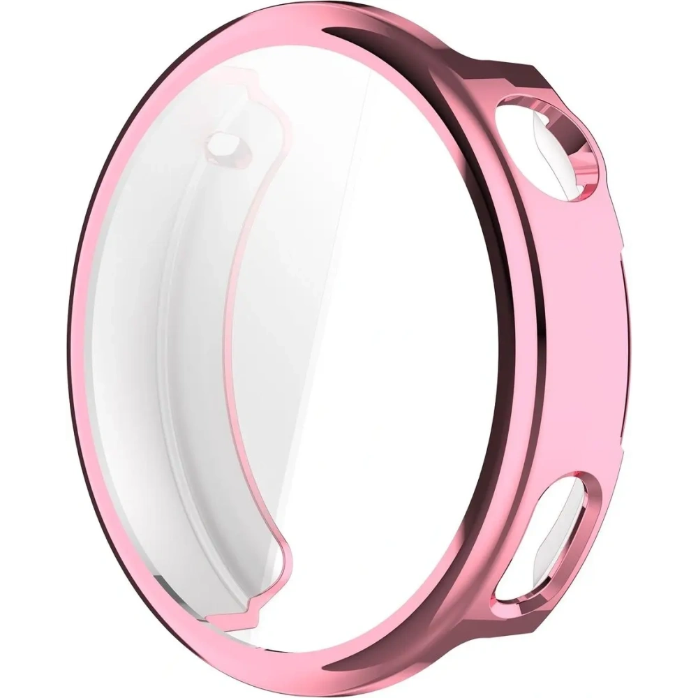 Etui z osłoną ekranu Bizon Case Watch Felipe do Xiaomi Watch S4 41mm różowe