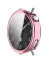 Etui z osłoną ekranu Bizon Case Watch Felipe do Xiaomi Watch S4 41mm różowe
