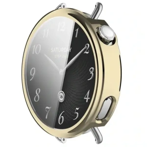 Etui z osłoną ekranu Bizon Case Watch Felipe do Xiaomi Watch S4 41mm złote Etui z osłoną ekranu Bizon Case Watch Felipe do Xiaomi Watch S4 41mm złote