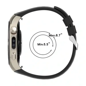 Silikonowy pasek Bizon Strap Watch Silicone T do Huawei Watch 5 42mm czarny