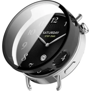 Etui ze szkłem do zegarka Bizon Case+Glass Watch do Xiaomi Watch S4 41mm czarne Etui ze szkłem do zegarka Bizon Case+Glass Watch do Xiaomi Watch S4 41mm czarne