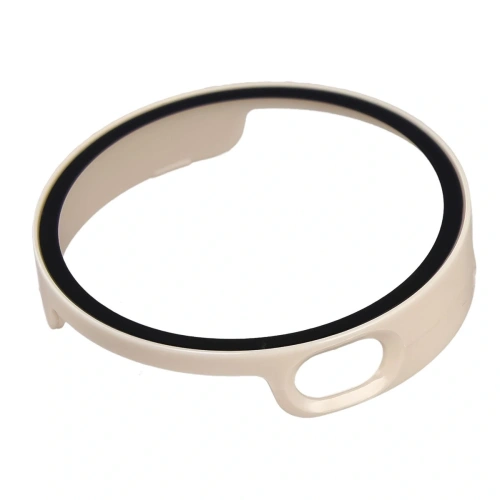 Etui ze szkłem do zegarka Bizon Case+Glass Watch do Xiaomi Watch S4 41mm beżowe Etui ze szkłem do zegarka Bizon Case+Glass Watch do Xiaomi Watch S4 41mm beżowe